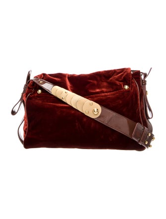 Stella McCartney Velvet Shoulder Bag