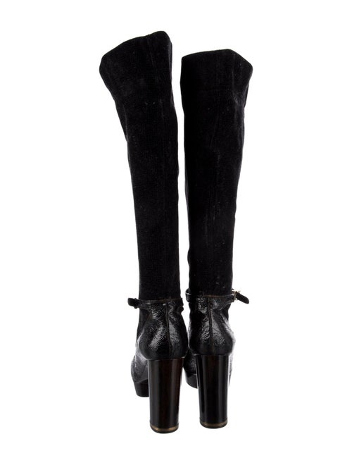 Stella McCartney Patent Leather Animal Print Boots