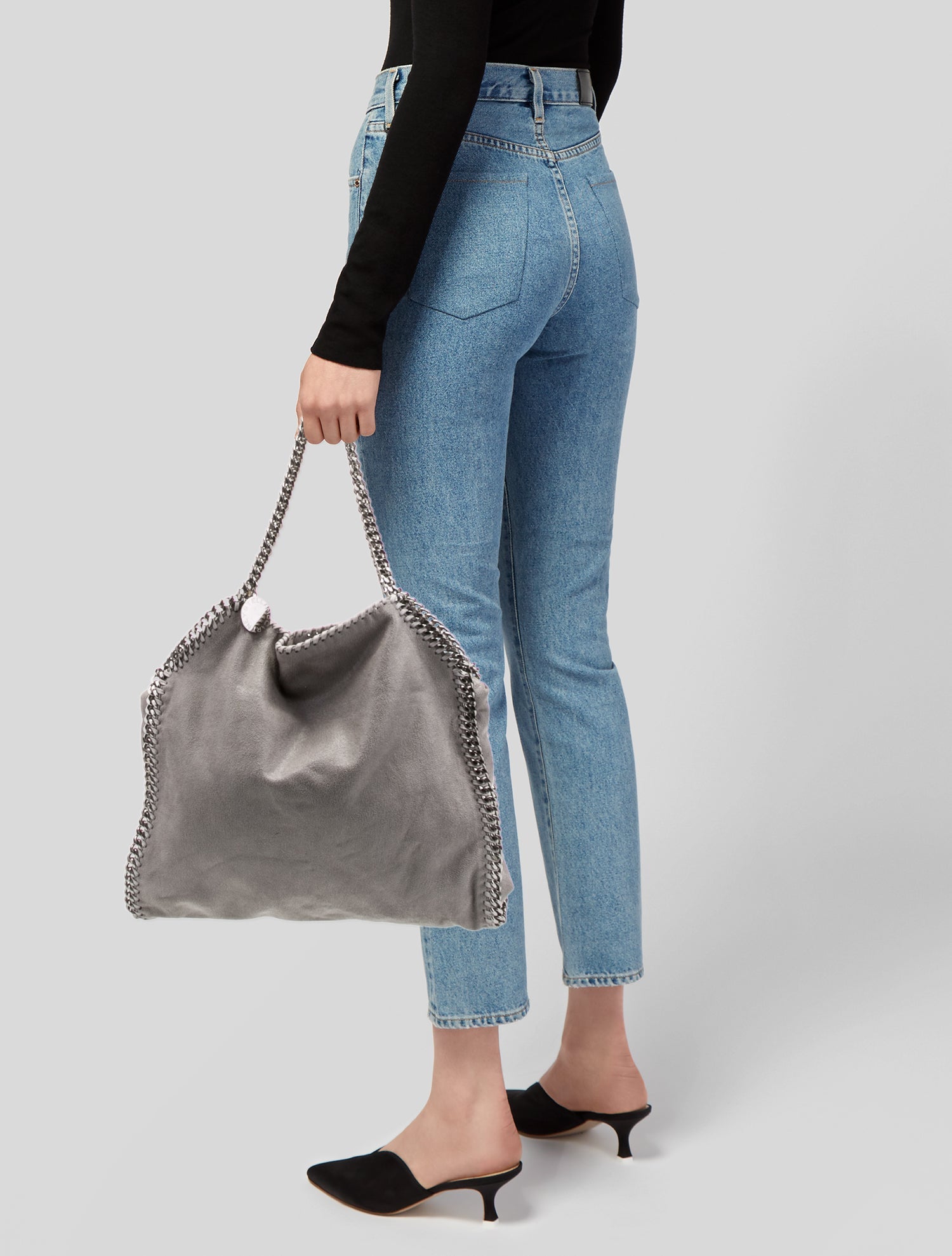 Stella McCartney Vegetarian Suede Shoulder Bag