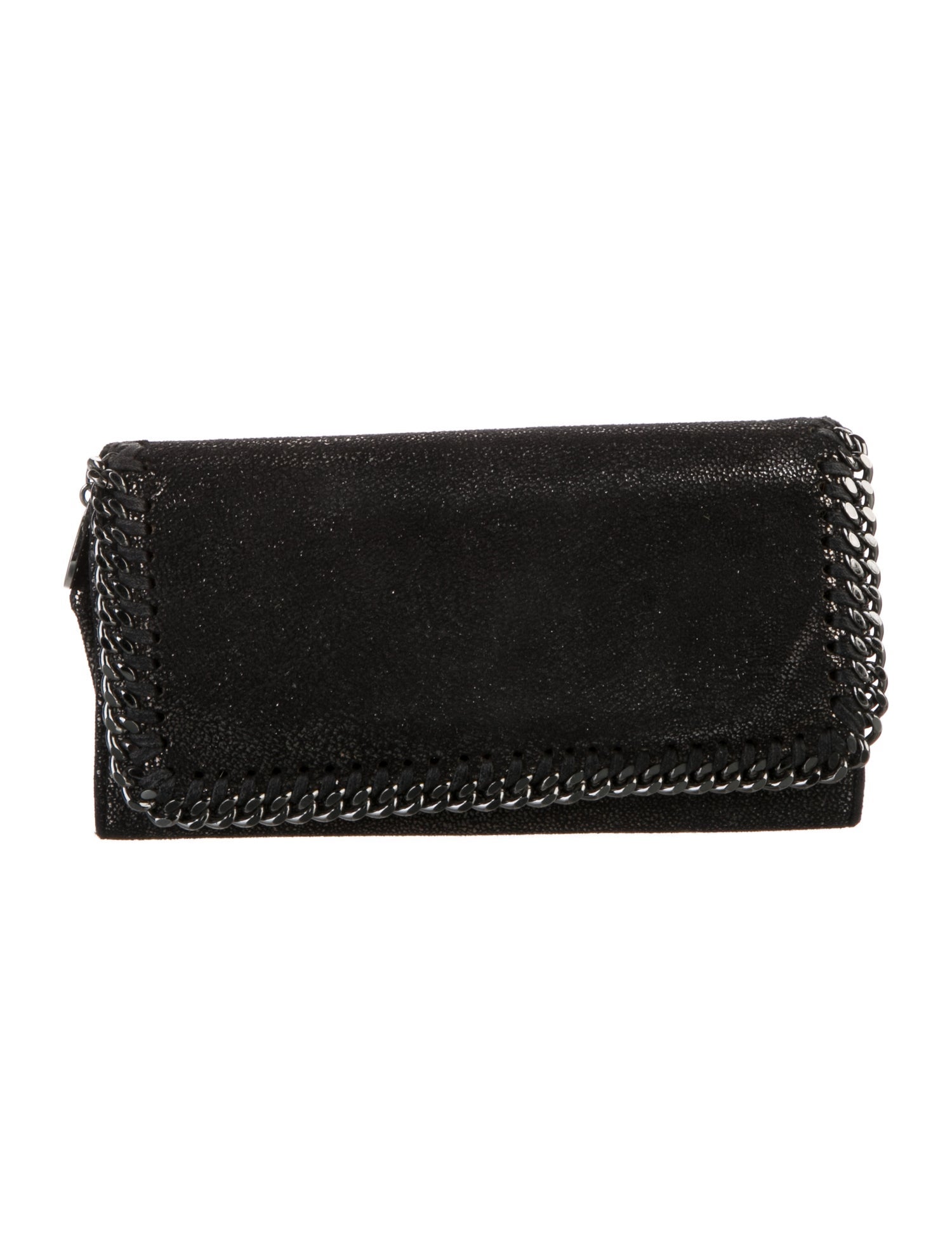 Stella McCartney Vegetarian Suede Continental Wallet