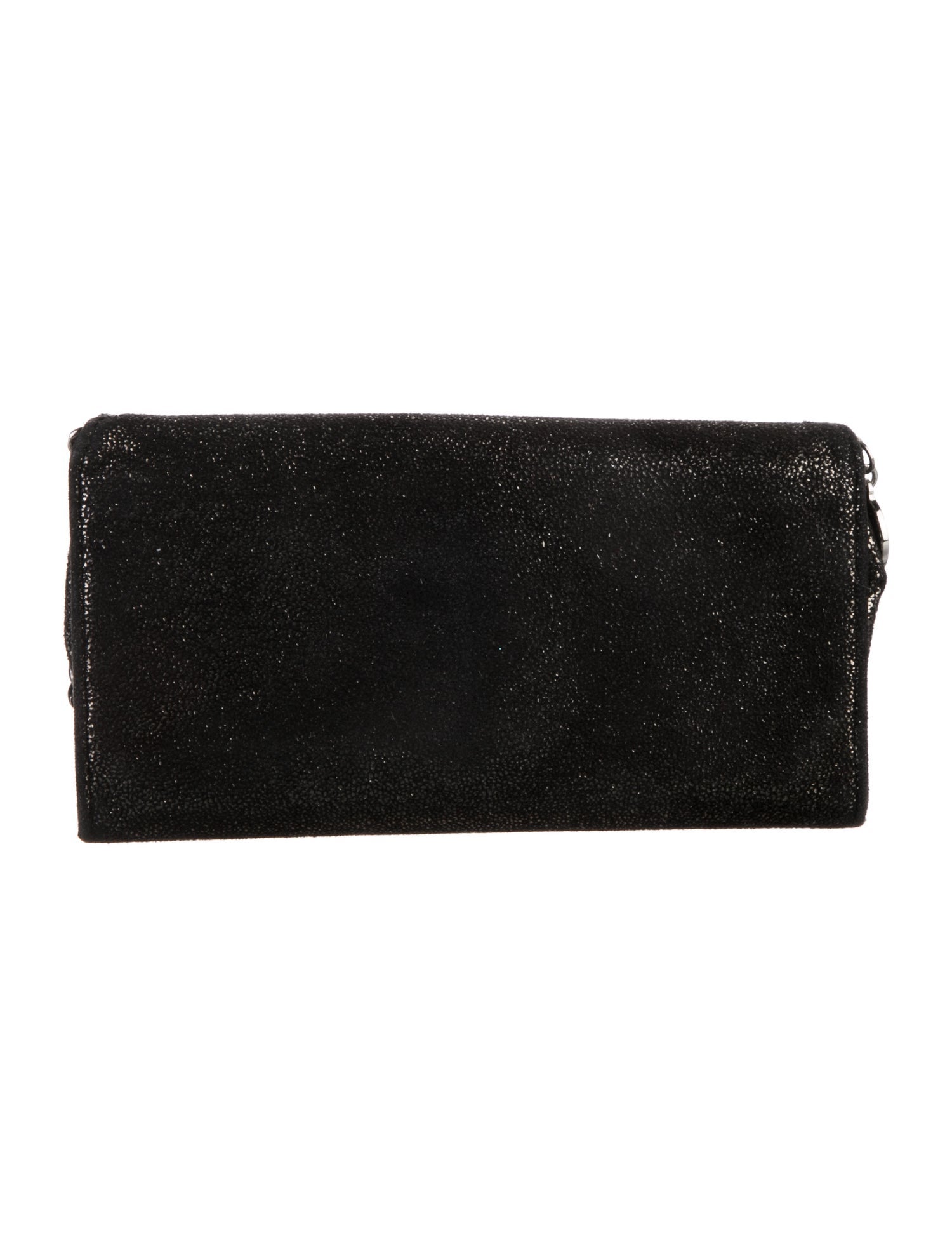 Stella McCartney Vegetarian Suede Continental Wallet