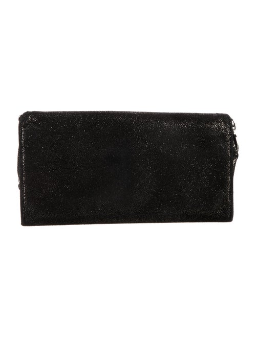 Stella McCartney Vegetarian Suede Continental Wallet