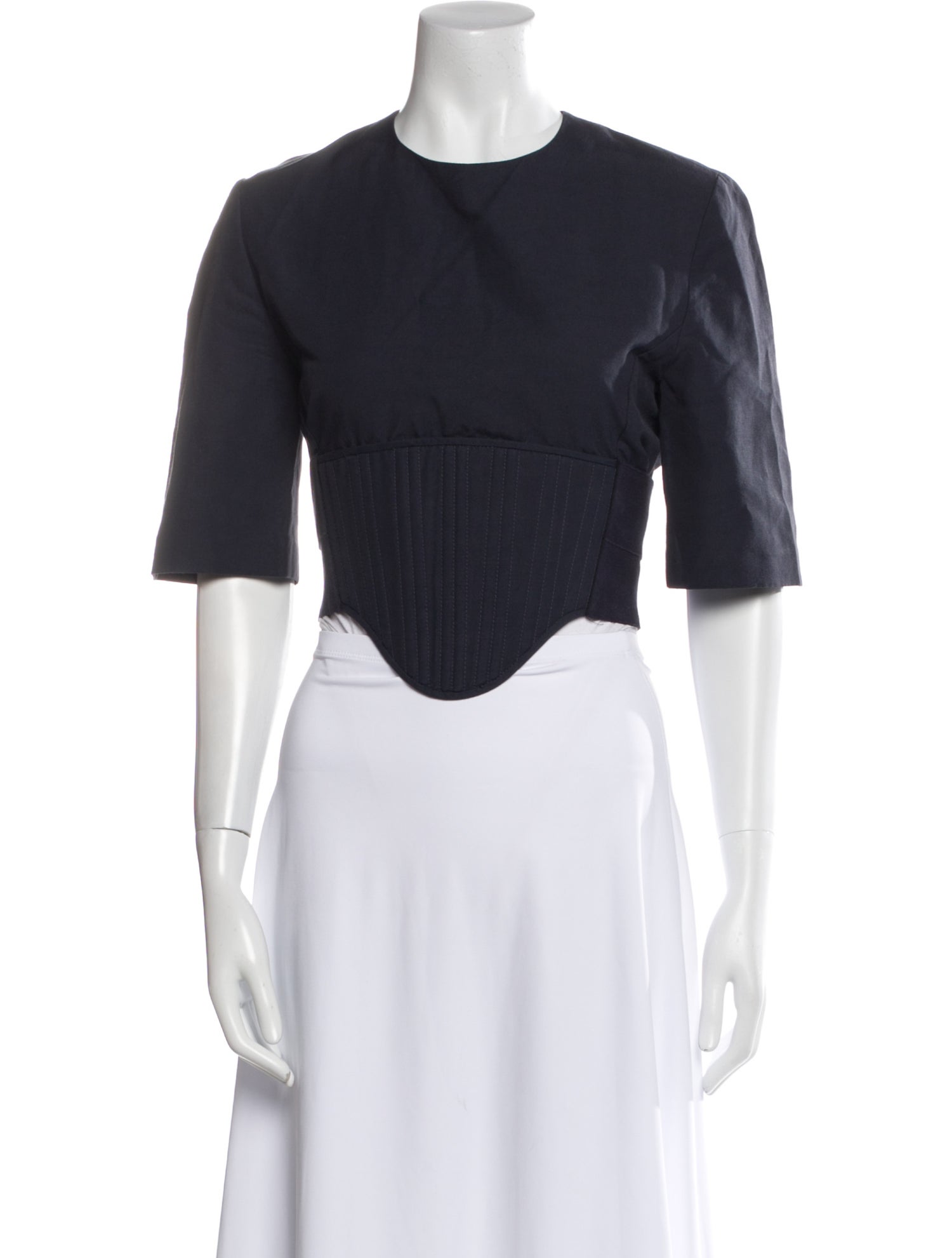 Stella McCartney Crew Neck Short Sleeve Crop Top