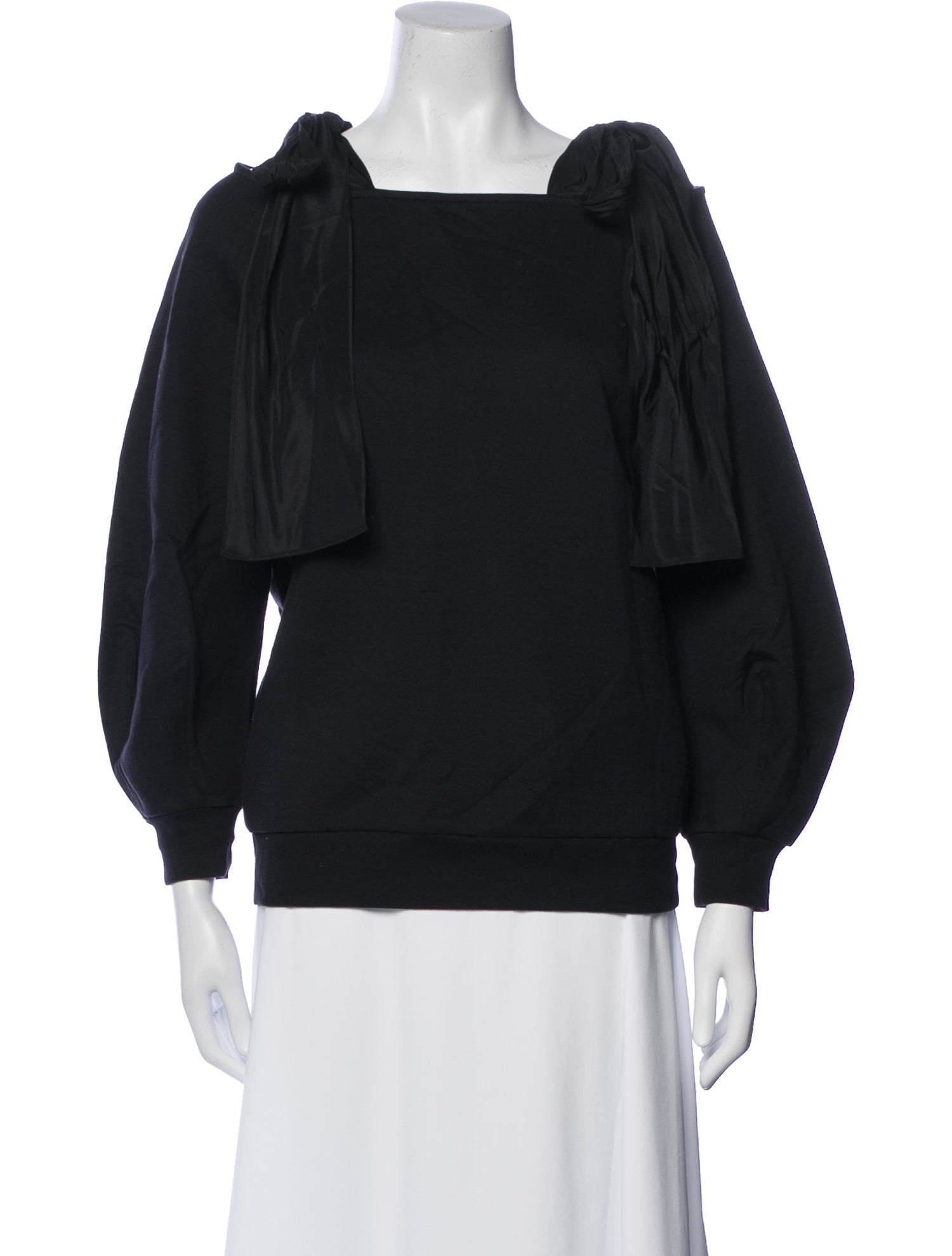 Stella McCartney Square Neckline Long Sleeve Sweatshirt