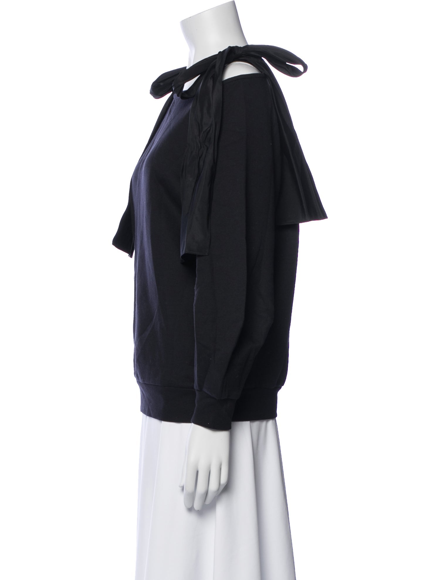 Stella McCartney Square Neckline Long Sleeve Sweatshirt