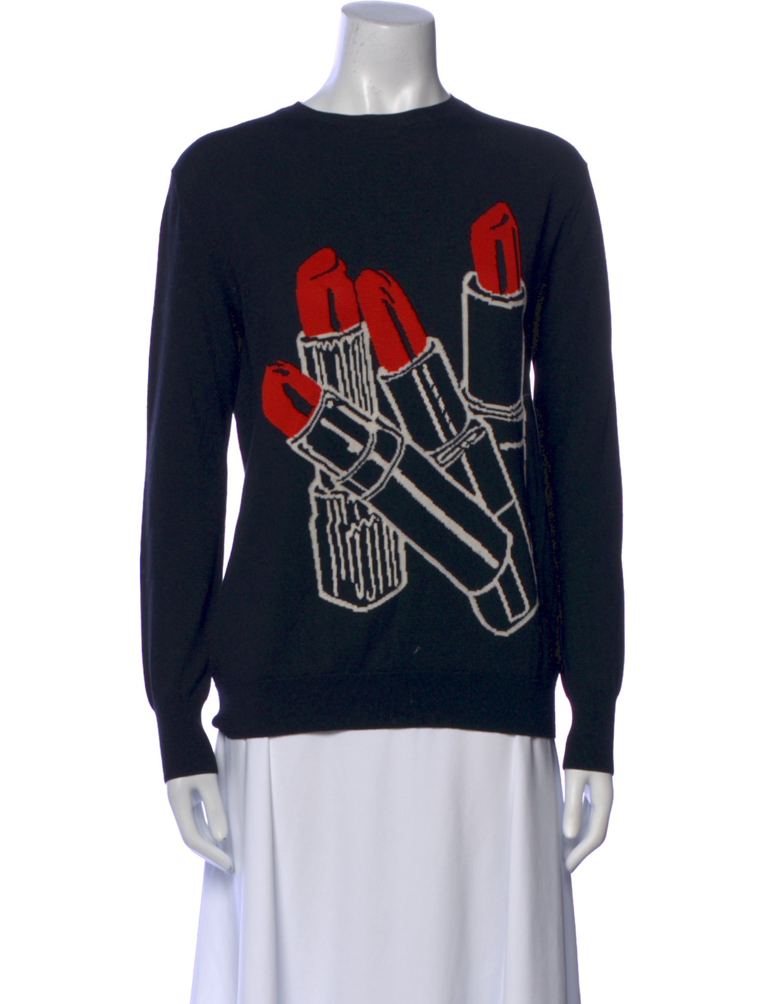 Stella McCartney Virgin Wool Graphic Print Sweater