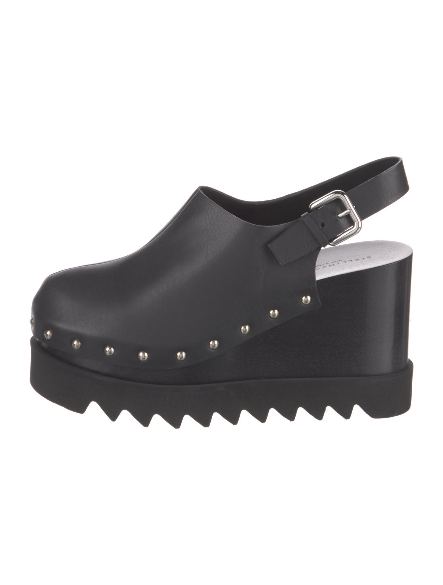 Stella McCartney Vegan Leather Studded Accents Slingback Pumps