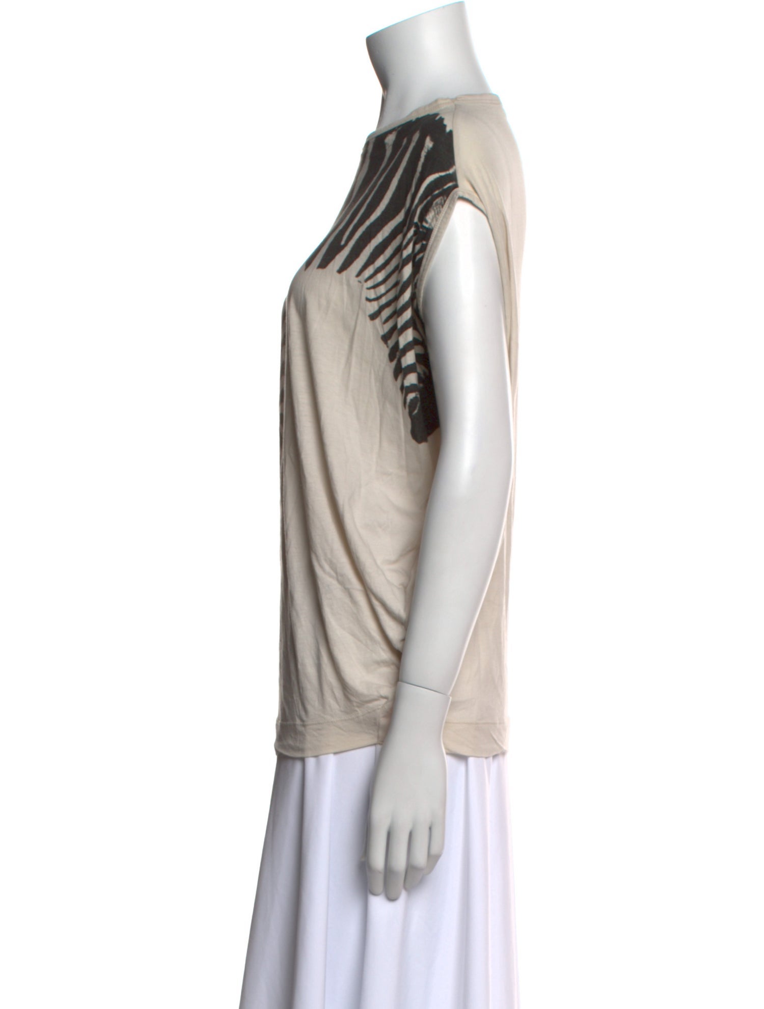 Stella McCartney Printed Bateau Neckline Top