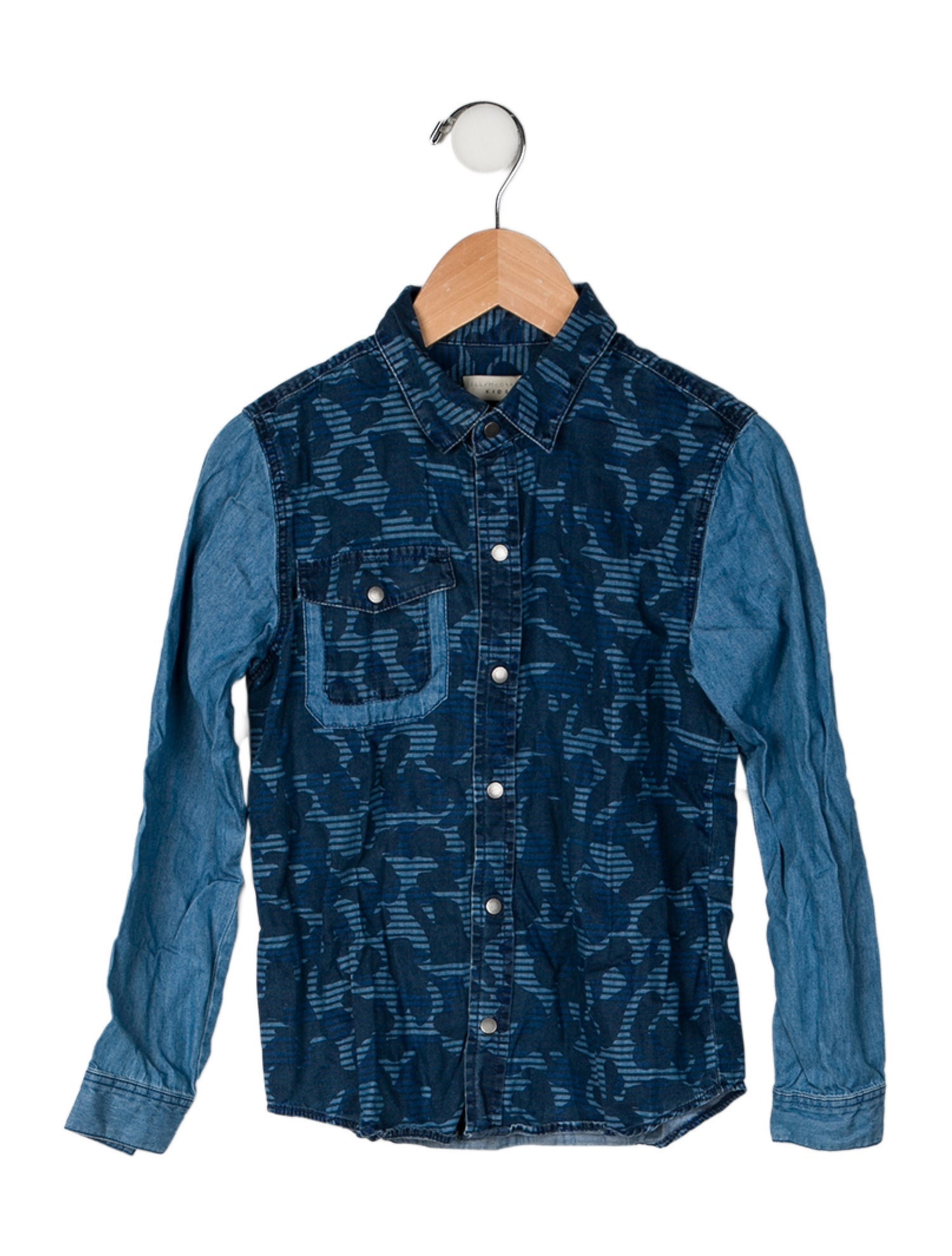 Stella McCartney Long Sleeve Denim Shirt