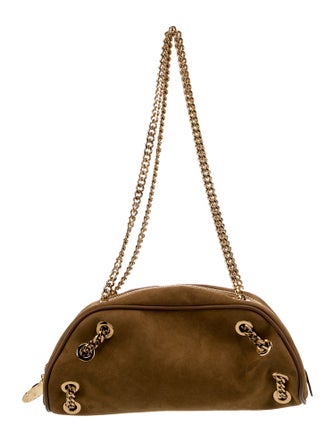 Stella McCartney Vegetarian Suede Shoulder Bag
