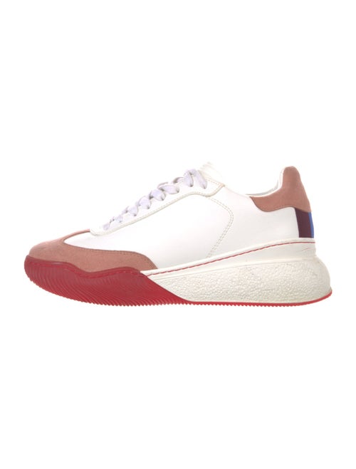 Stella McCartney Leather Colorblock Pattern Sneakers