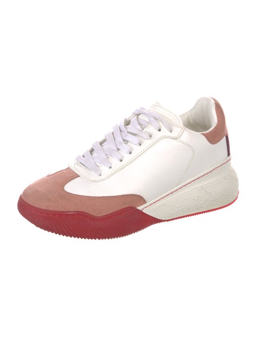 Stella McCartney Leather Colorblock Pattern Sneakers
