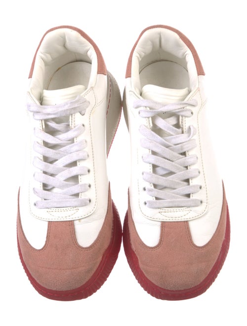 Stella McCartney Leather Colorblock Pattern Sneakers