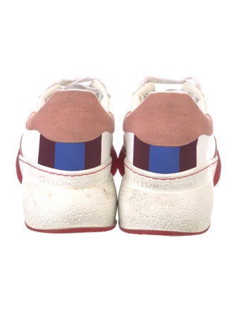 Stella McCartney Leather Colorblock Pattern Sneakers