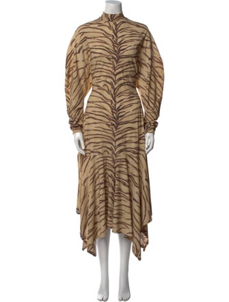 Stella McCartney Animal Print Long Dress