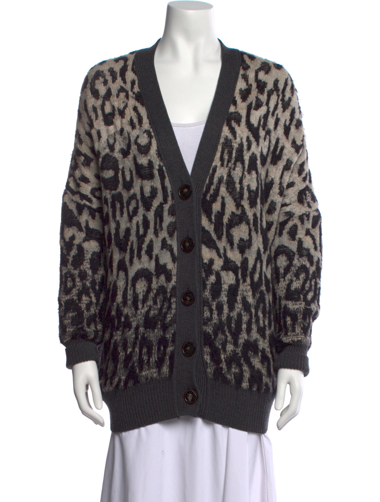 Stella McCartney Wool Animal Print Sweater