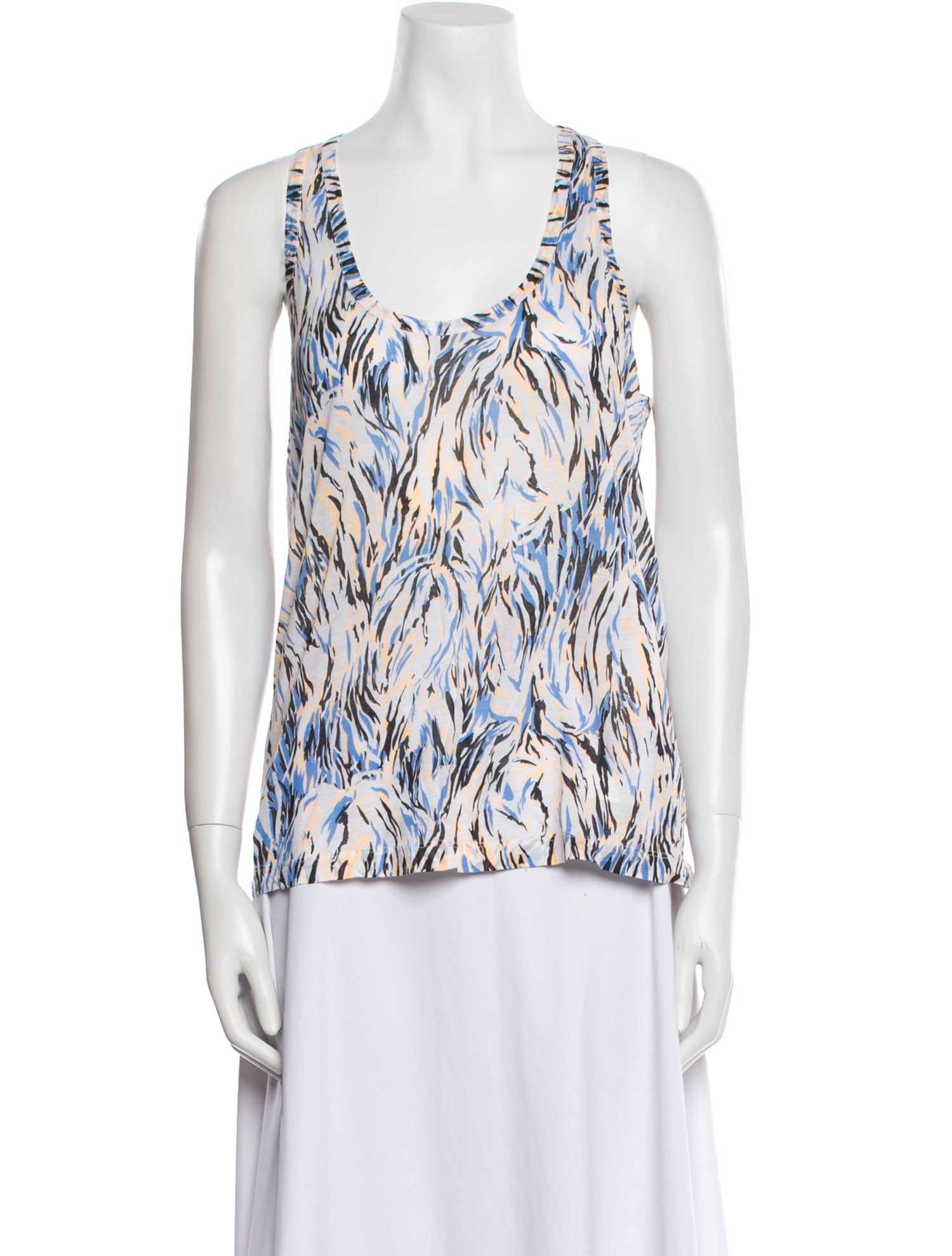 Stella McCartney Printed Scoop Neck Top