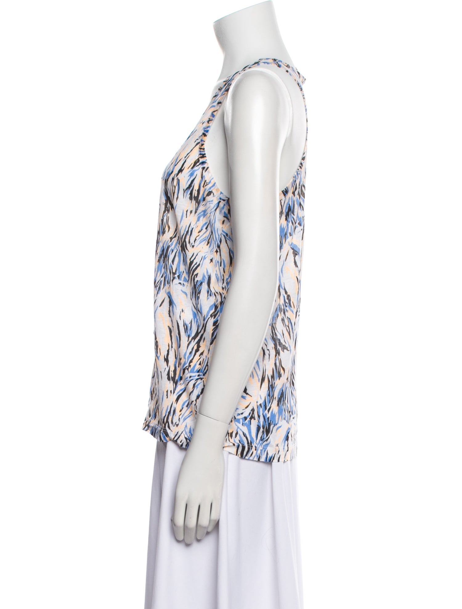 Stella McCartney Printed Scoop Neck Top