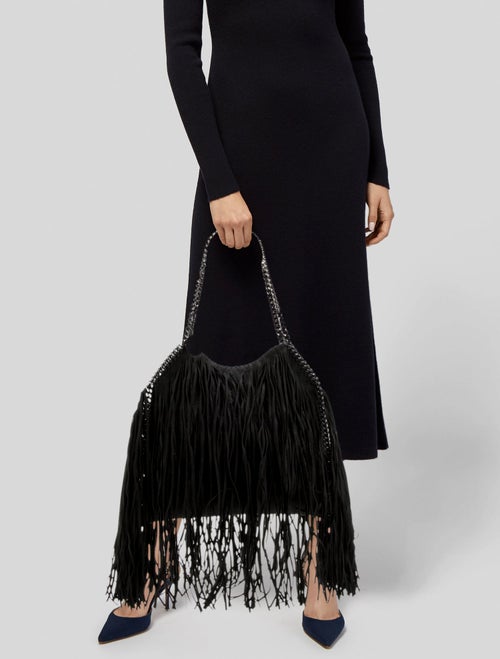 Stella McCartney Vegetarian Suede Top Handle Bag