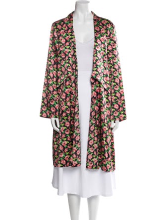 Stella McCartney Silk Floral Print Robe