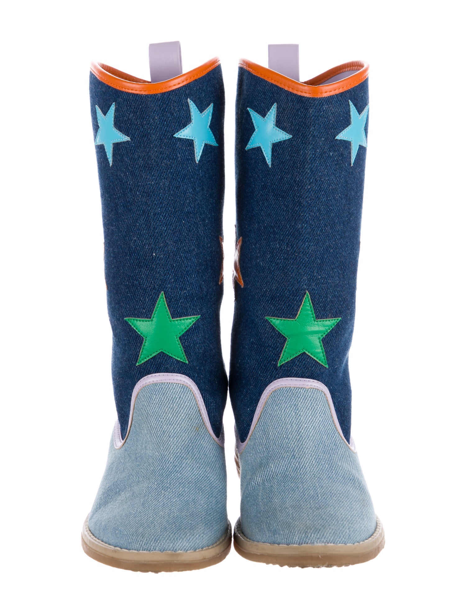 Stella McCartney Kids Denim Cowboy Boots