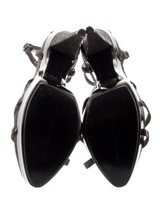 Stella McCartney Vegan Leather T-Strap Sandals