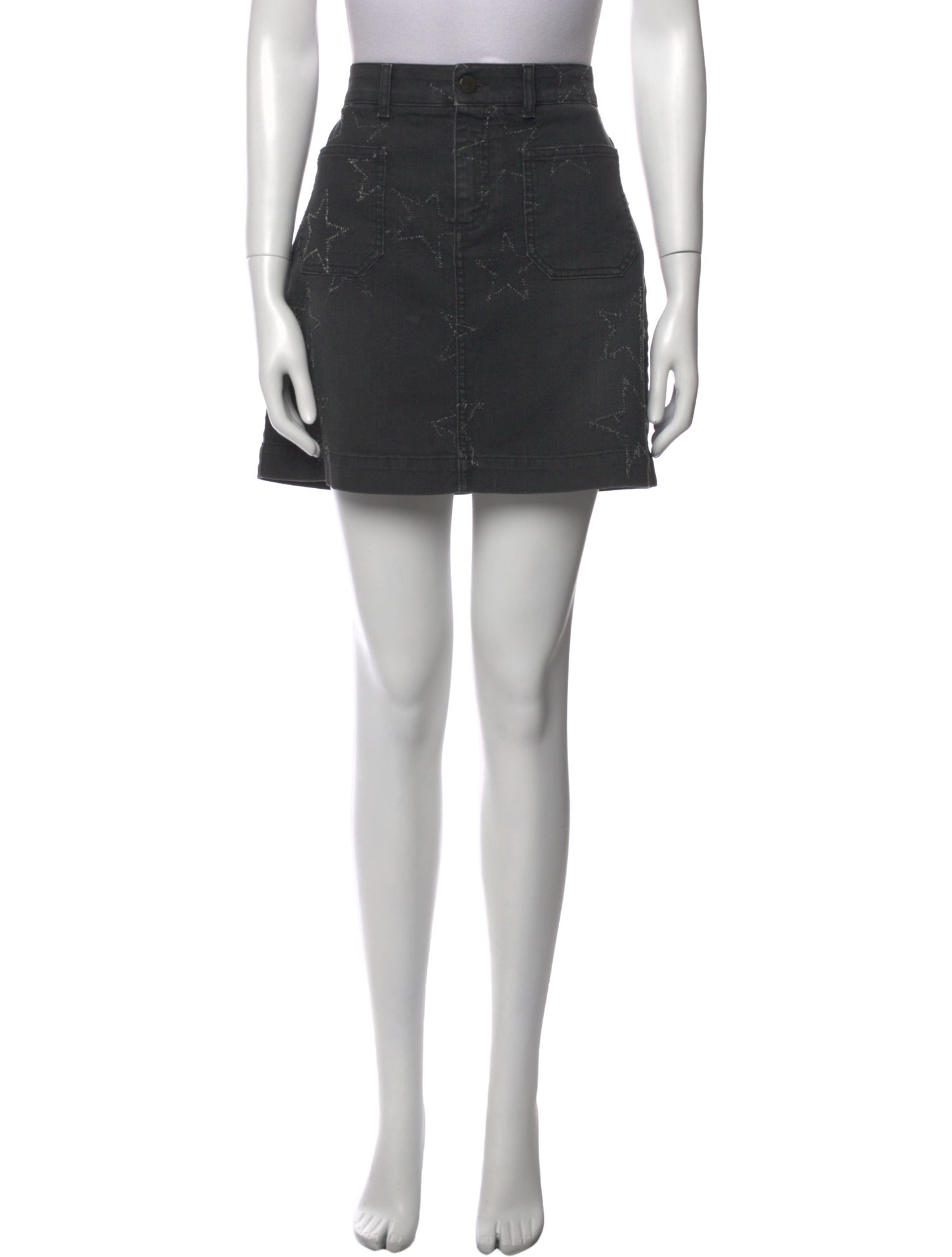 Stella McCartney Embroidered Accent Mini Skirt