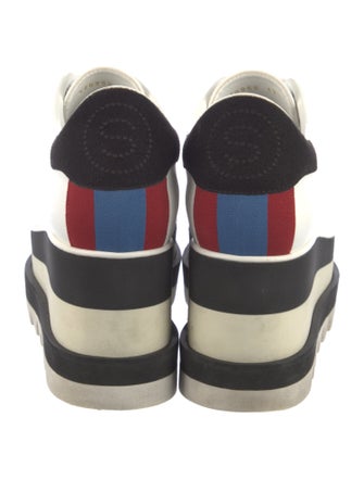 Stella McCartney Leather Wedge Sneakers