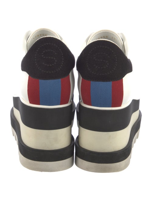 Stella McCartney Leather Wedge Sneakers