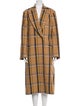 Stella McCartney Wool Plaid Print Coat