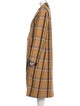 Stella McCartney Wool Plaid Print Coat
