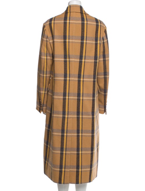 Stella McCartney Wool Plaid Print Coat