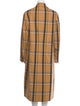 Stella McCartney Wool Plaid Print Coat