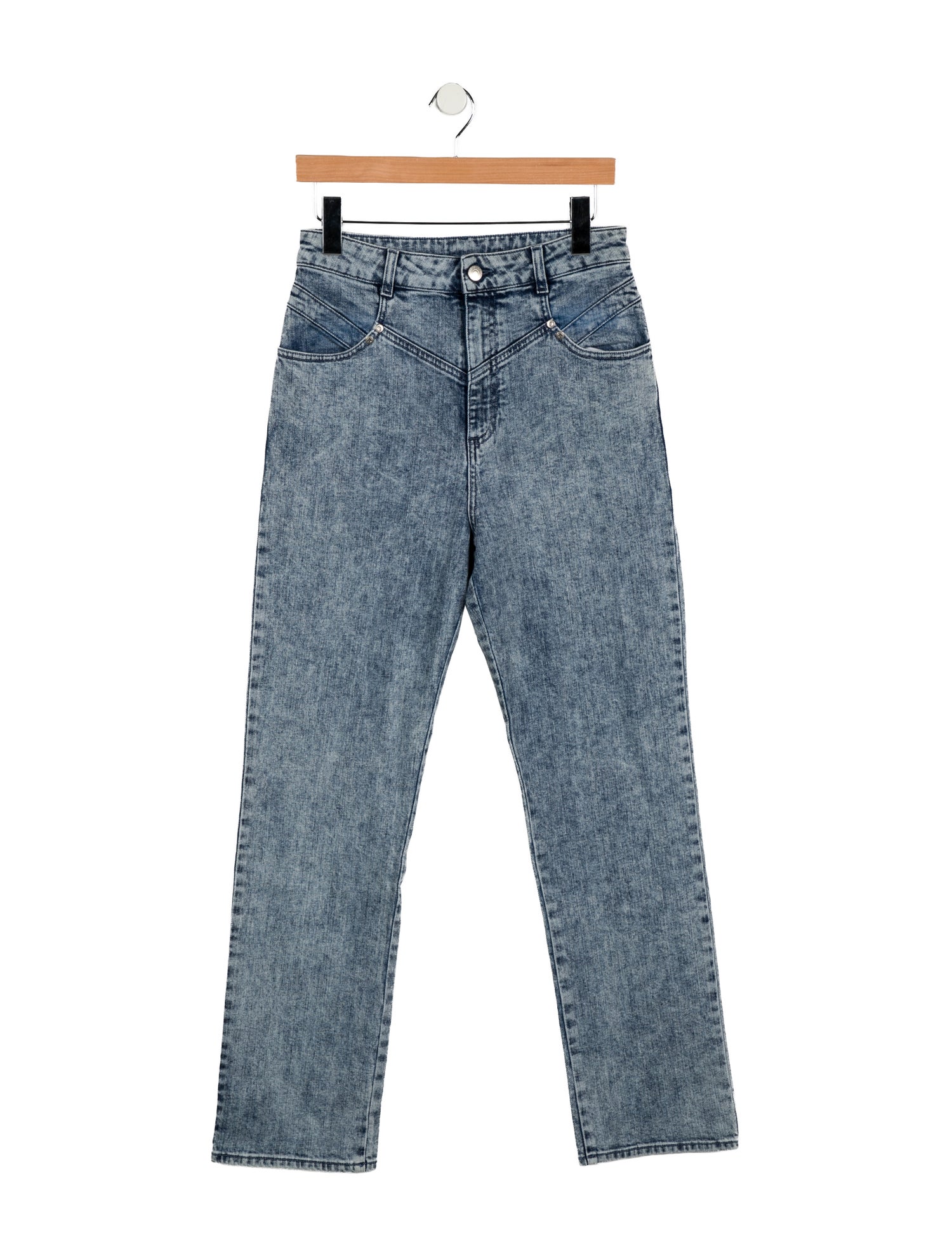 Stella McCartney High-Rise Straight Leg Jeans