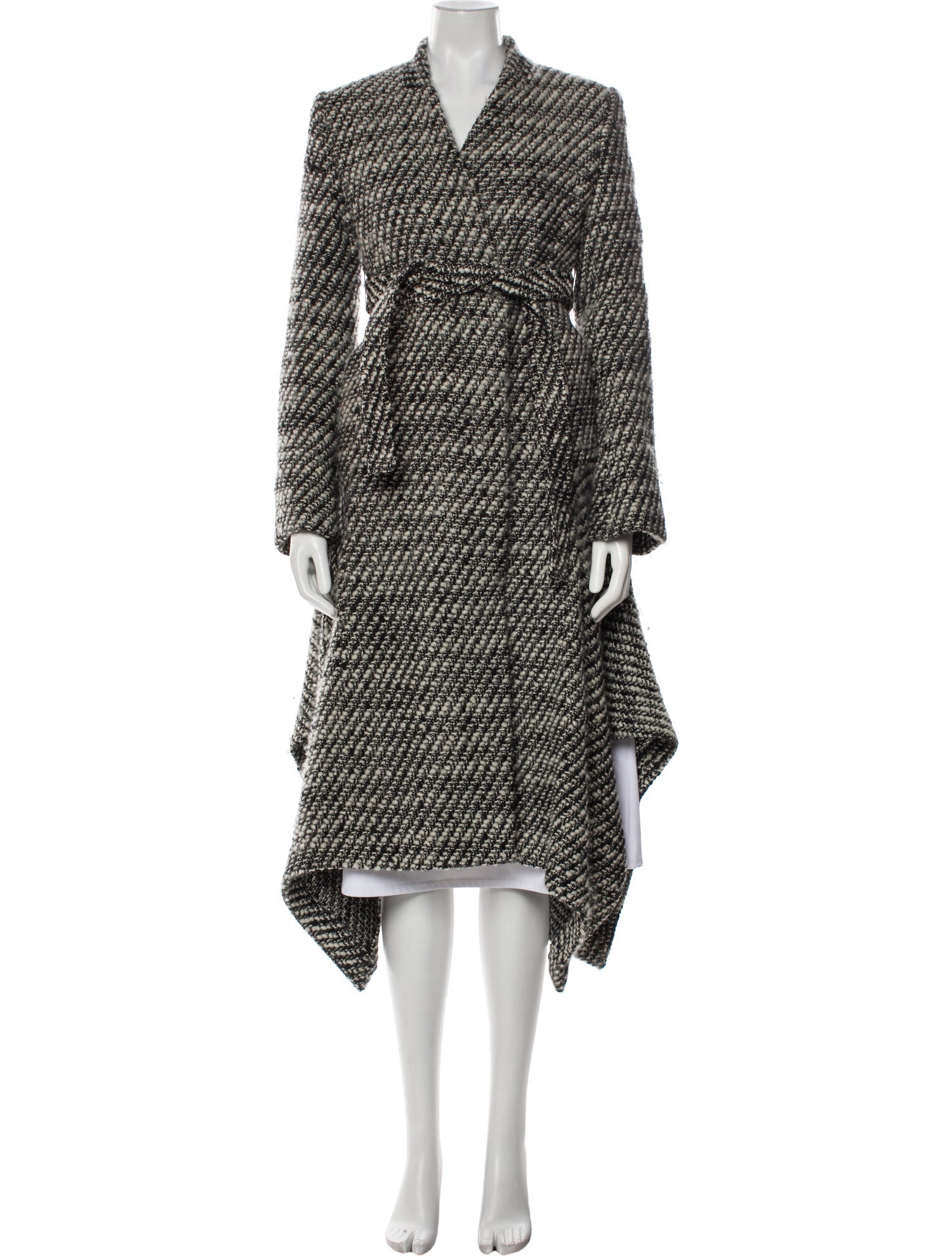Stella McCartney Wool Tweed Pattern Coat