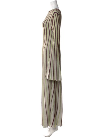 Stella McCartney Bateau Neckline Long Dress