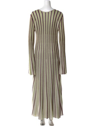 Stella McCartney Bateau Neckline Long Dress