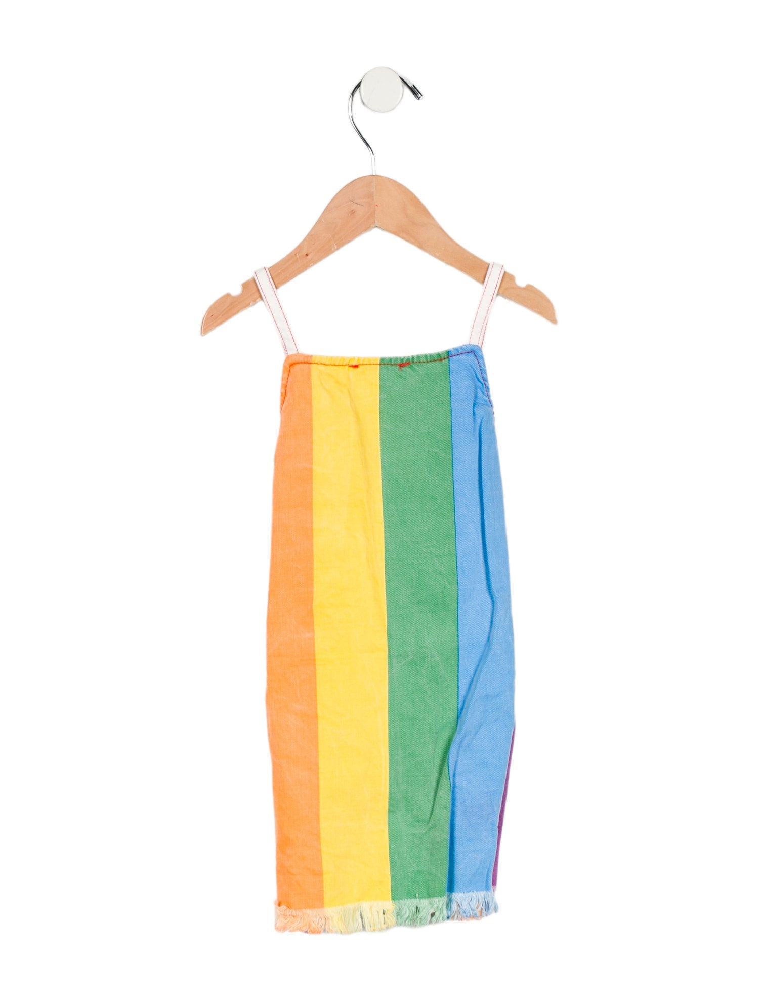Stella McCartney Girls' Rainbow Denim Sleeveless Dress