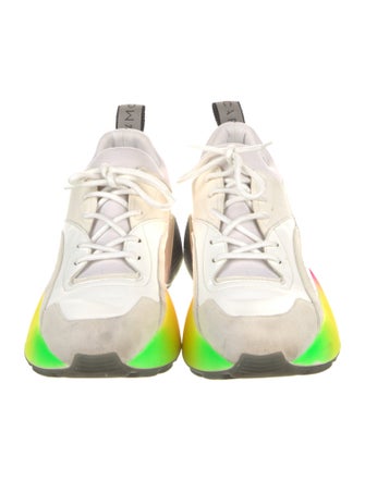 Stella McCartney Vegan Leather Colorblock Pattern Chunky Sneakers