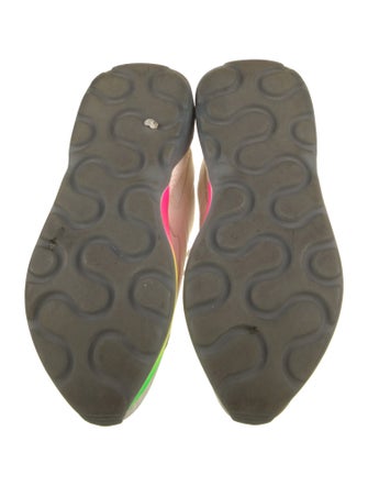 Stella McCartney Vegan Leather Colorblock Pattern Chunky Sneakers