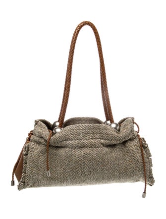 Stella McCartney Tweed Shoulder Bag