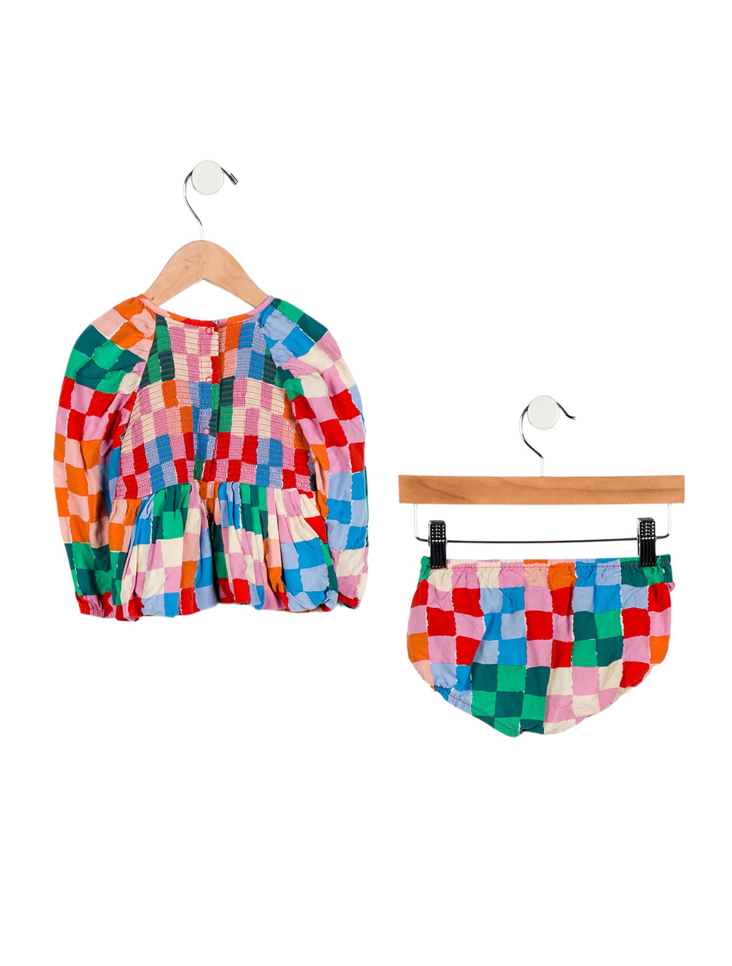 Stella McCartney Toddler Girls' Check Pattern Dress and Bloomers Set