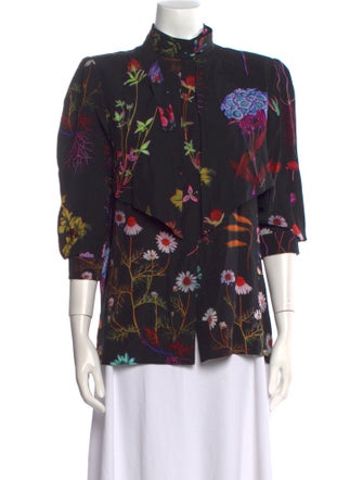Stella McCartney Silk Floral Print Blouse