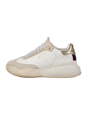 Stella McCartney Vegan Leather Colorblock Pattern Sneakers