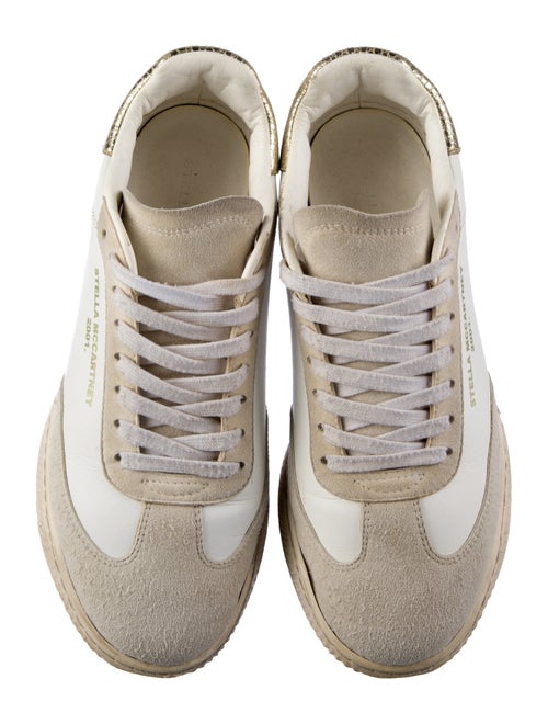 Stella McCartney Vegan Leather Colorblock Pattern Sneakers
