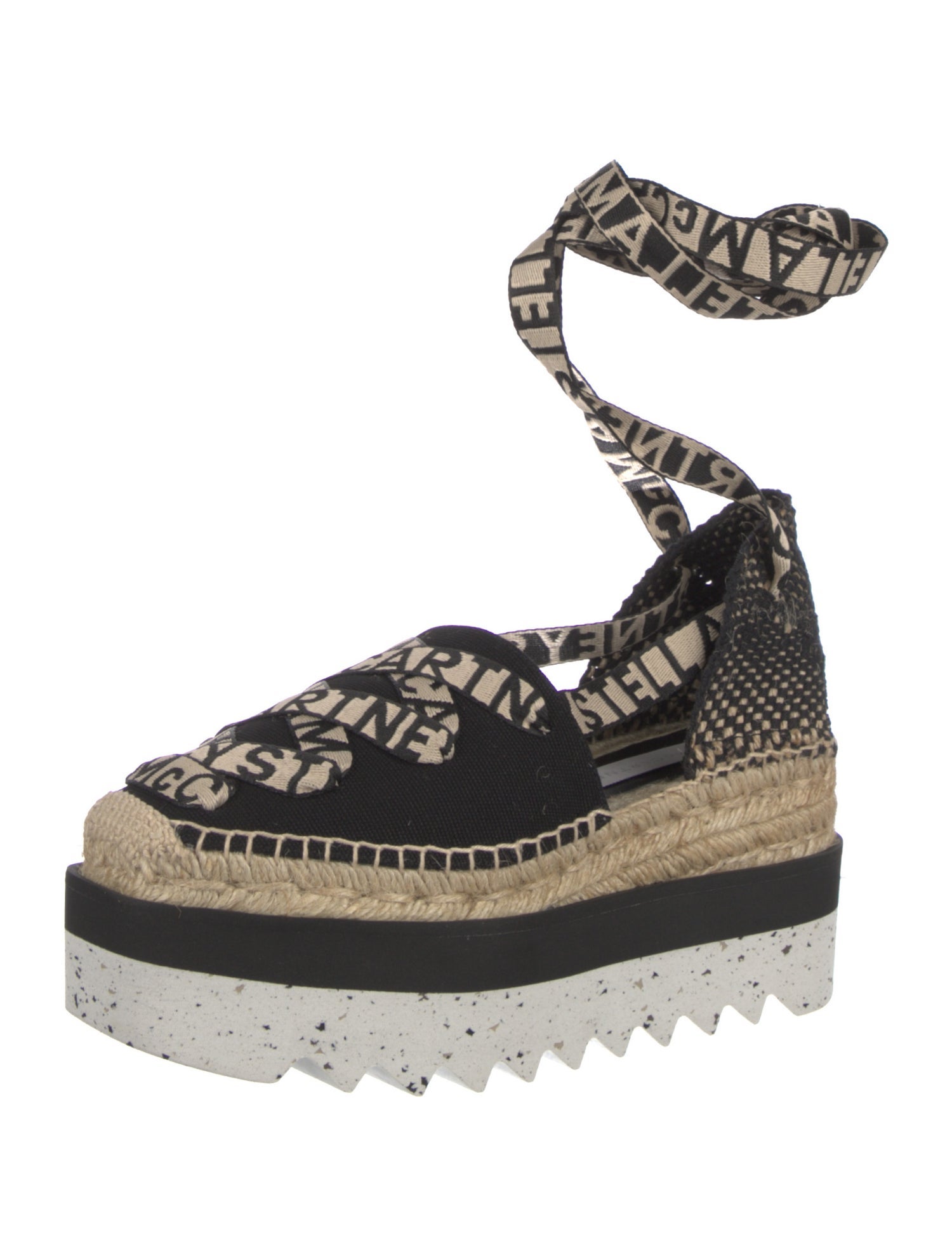 Stella McCartney Canvas Animal Print D'Orsay Pumps