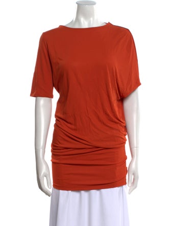 Stella McCartney Bateau Neckline Short Sleeve T-Shirt