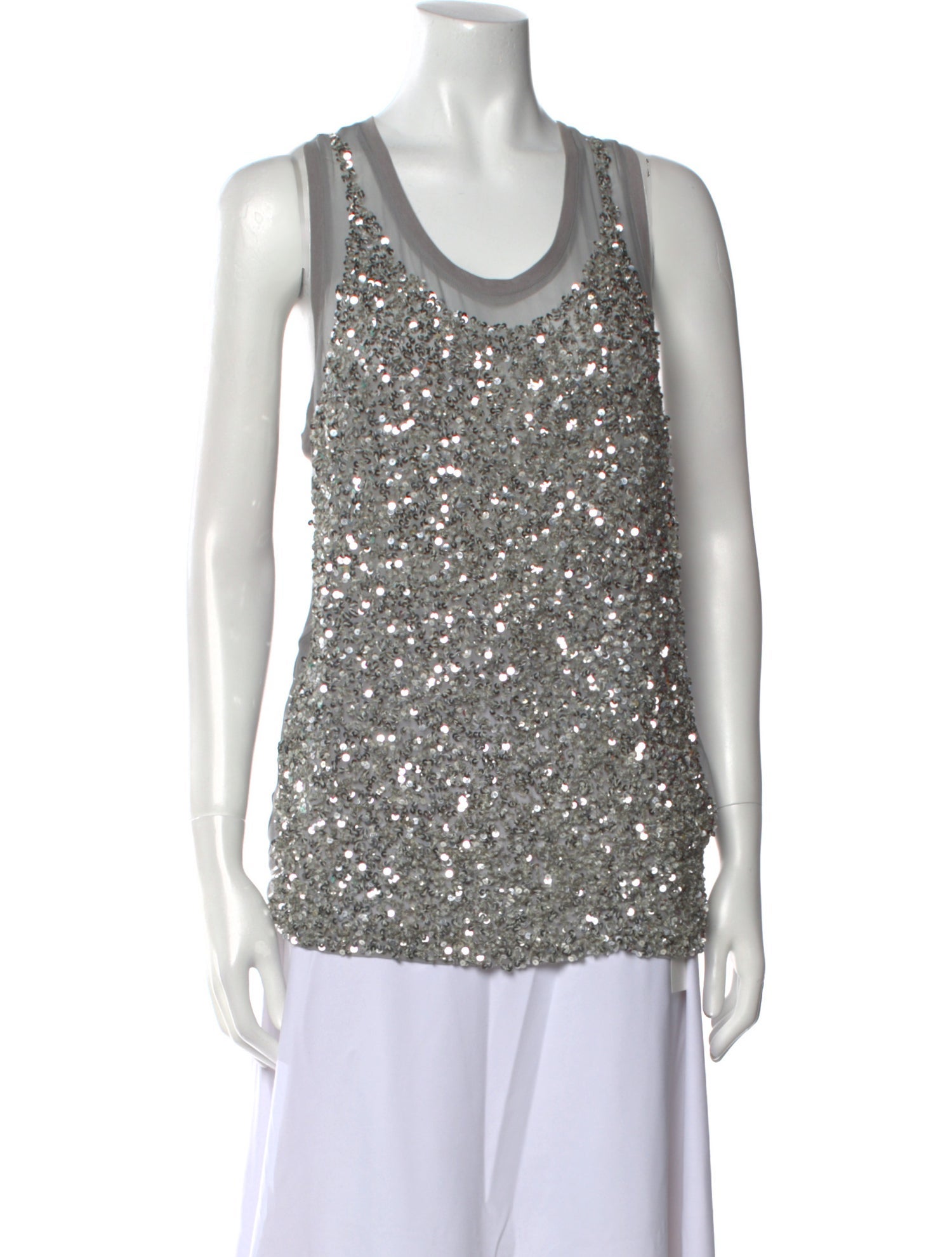 Stella McCartney Scoop Neck Sleeveless Top