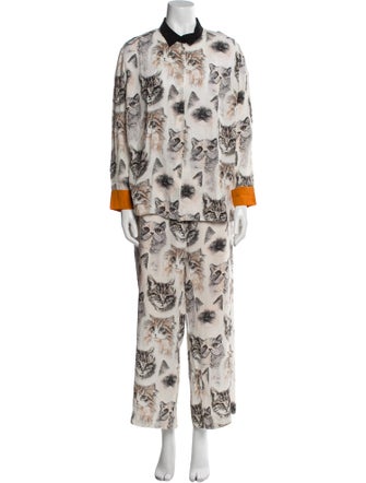 Stella McCartney Silk Printed Pant Set