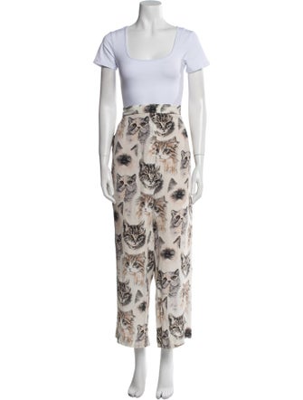 Stella McCartney Silk Printed Pant Set